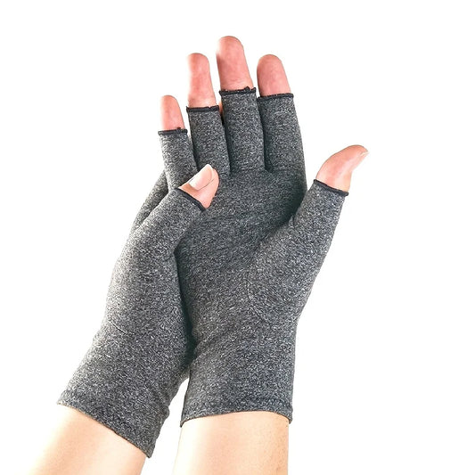 Fingerless Compression Gloves Breathable Arthritis Support Mittens