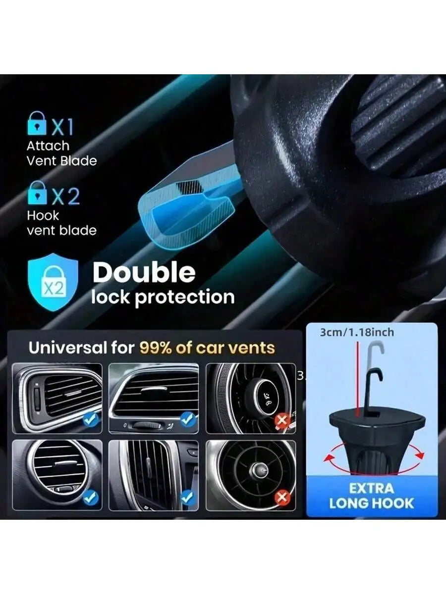 Universal Auto-Locking Car Air Vent Phone Mount - 5