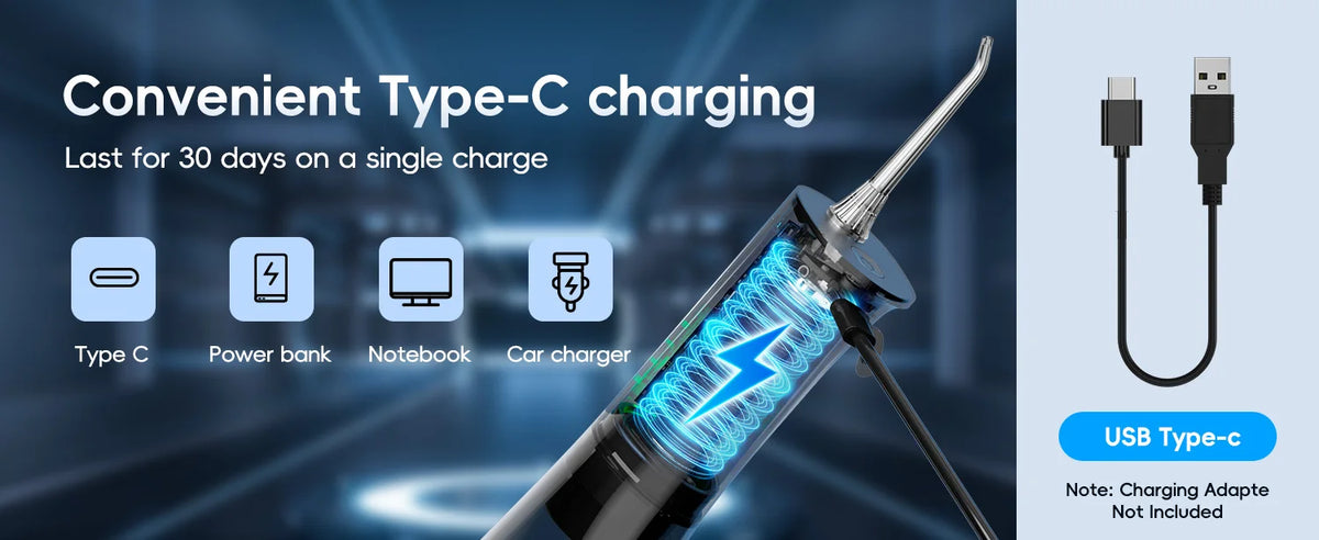 Electric Toothbrush and Water Flosser Oral Care Kit