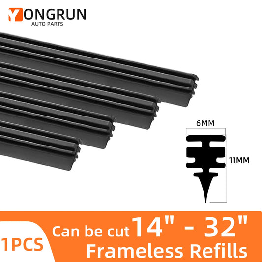 Universal Car Windshield Wiper Blade Rubber Refill Strip