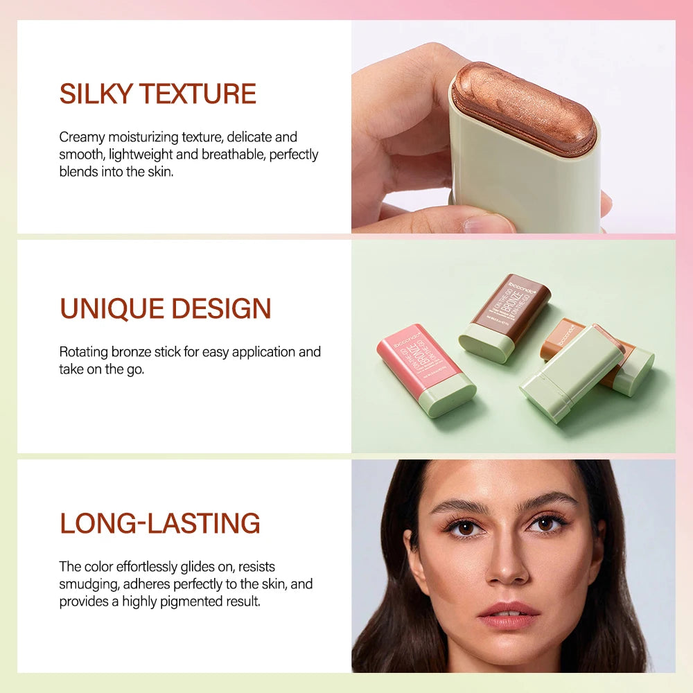 Multi-Purpose Cream Bronzer and Highlighter Stick - 3