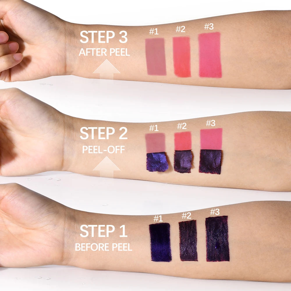 Waterproof Peel-Off Matte Liquid Lip Stain - 2
