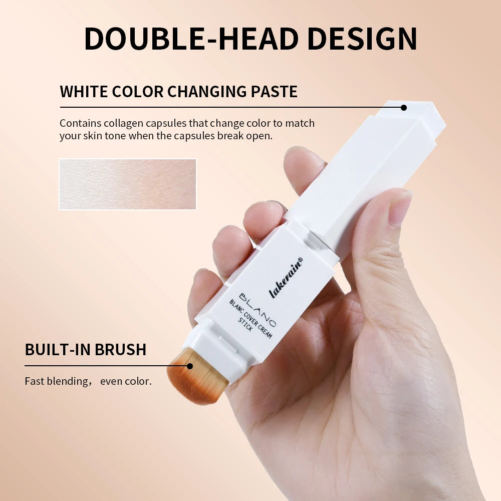 Color-Changing Foundation Stick with Built-in Brush
