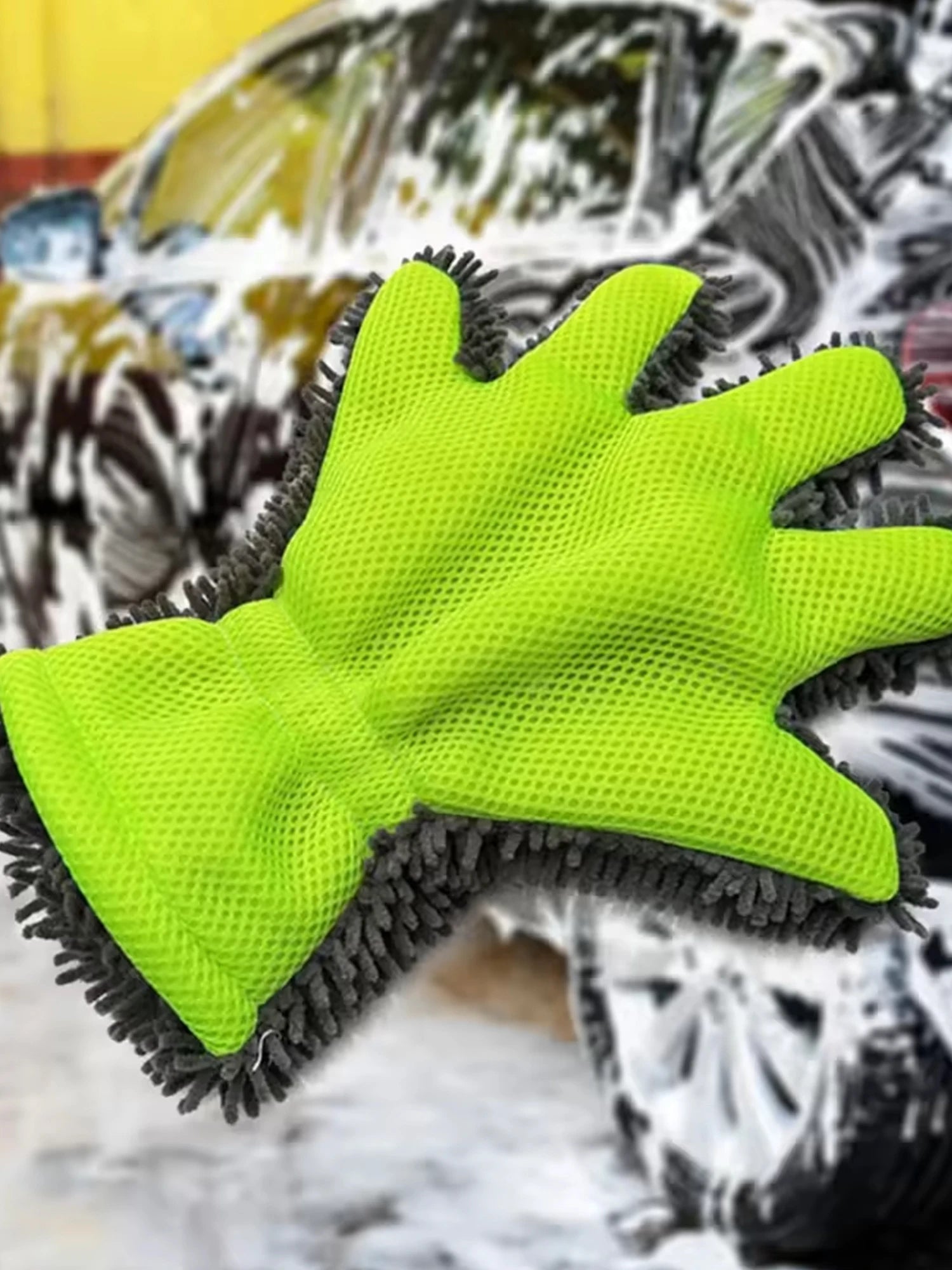 Waterproof Microfiber Car Wash Mitt - 7