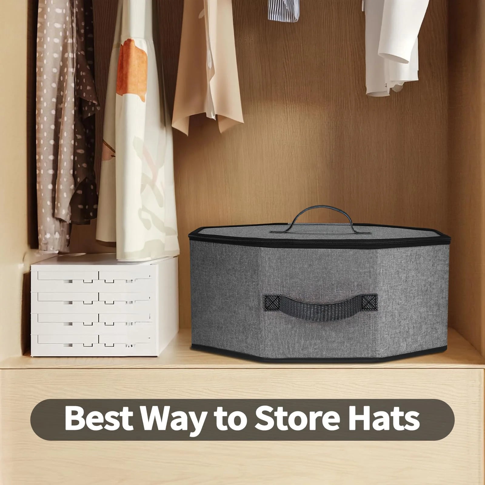 Foldable Large Capacity Hat Storage Organizer Bag - 7