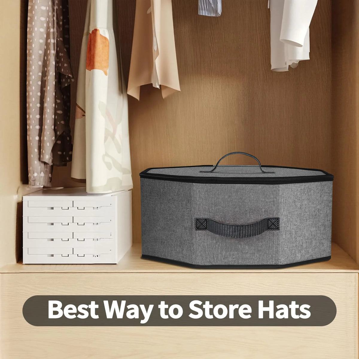 Foldable Large Capacity Hat Storage Organizer Bag
