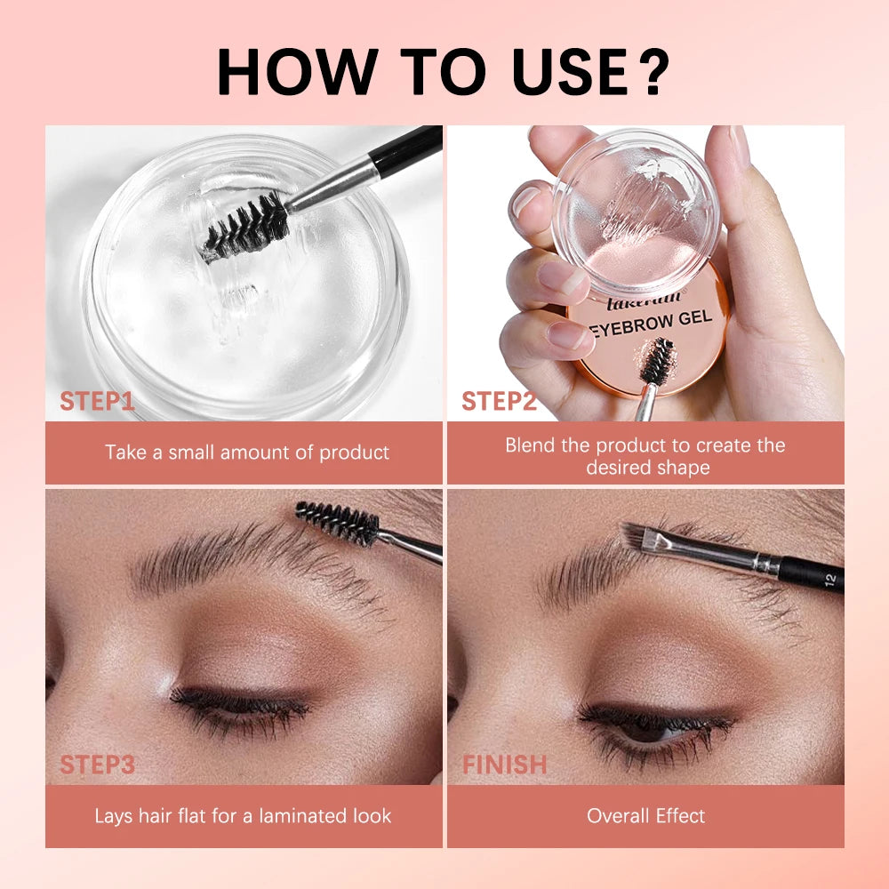 Waterproof Transparent Eyebrow Styling Gel for Natural Lifted Brows - 6