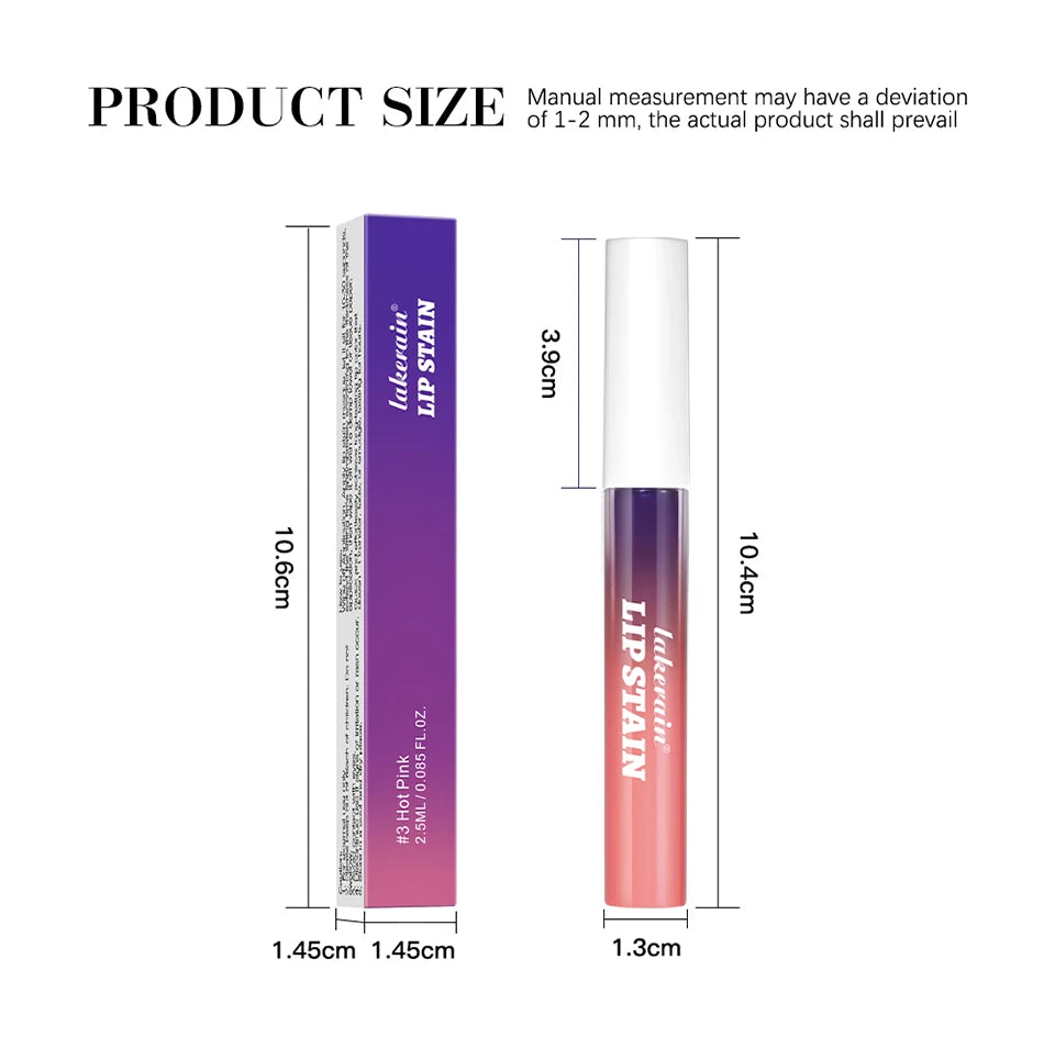 Long-Lasting Peel-Off Waterproof Lip Stain