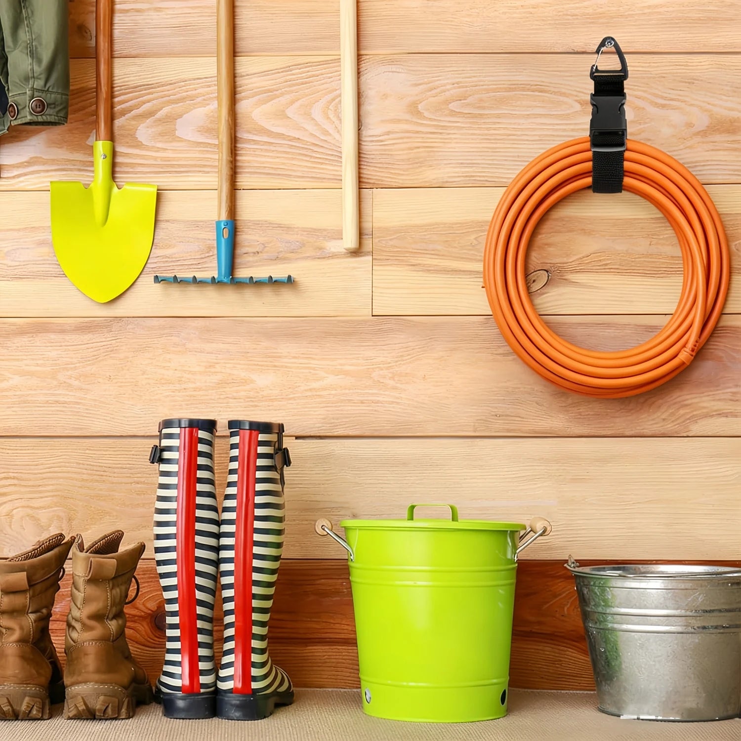 Adjustable Heavy-Duty Storage Straps for Hoses and Cables - 10