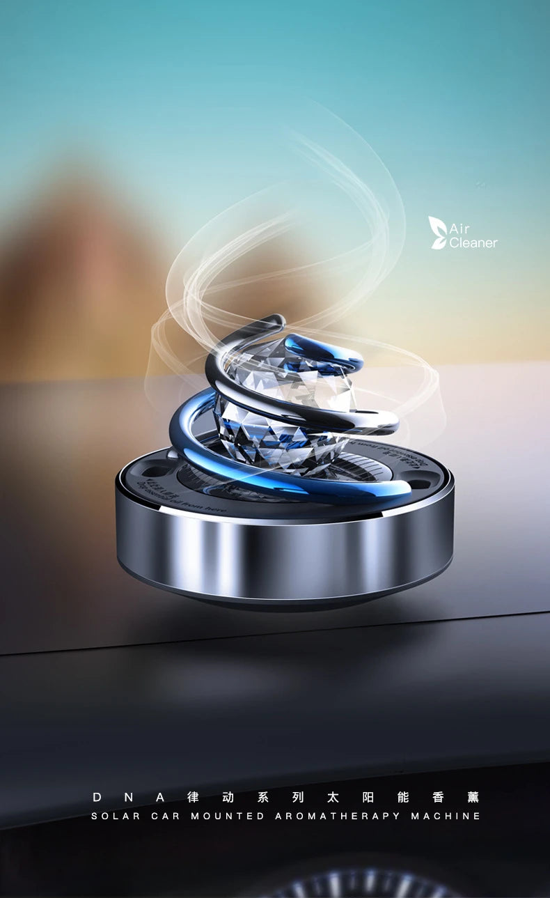 Solar Powered Rotating Car Air Freshener Diffuser - 6