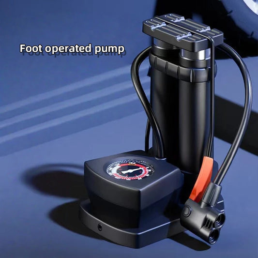High-Pressure Portable Foot Pump for Car and Motorcycle Tires