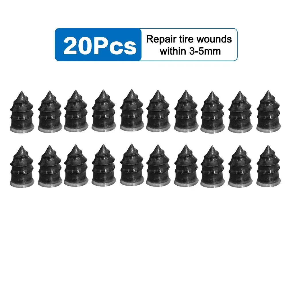 Emergency Tire Puncture Repair Rubber Screws - 22