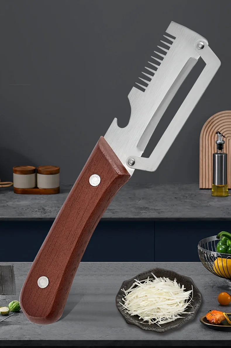 3-in-1 Multifunctional Vegetable Peeler and Scallion Slicer - 10
