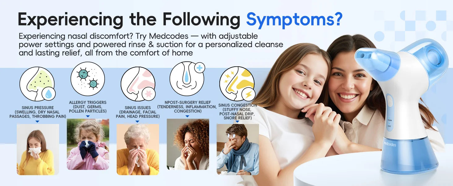 Electric Nasal Irrigation System for Sinus and Allergy Relief - 9