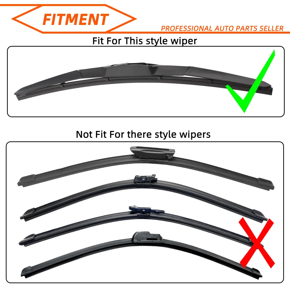 Universal Windshield Wiper Blade Rubber Refill Strips