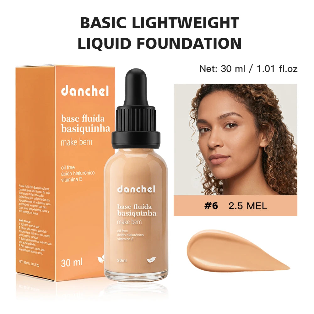 Matte Lightweight Liquid Foundation for Natural Pore-Minimizing Coverage