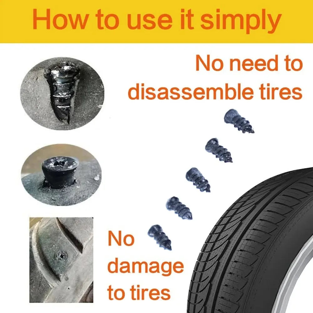 Universal Tire Repair Kit for Cars and Motorcycles