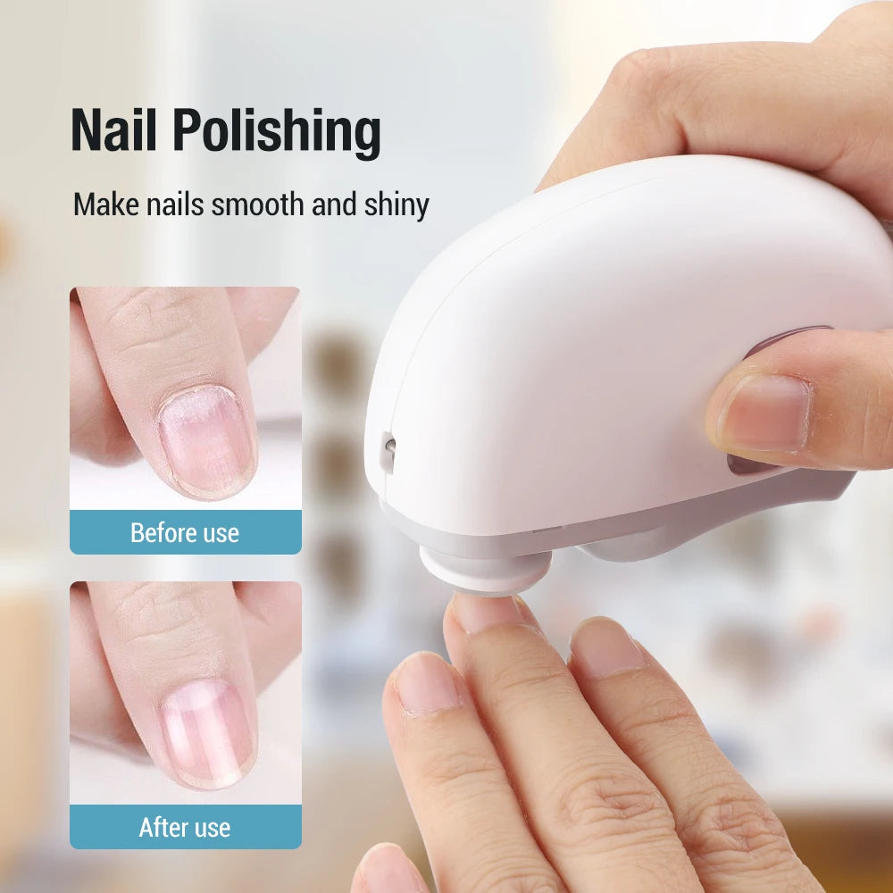 Automatic Electric Nail Clipper with LED Light