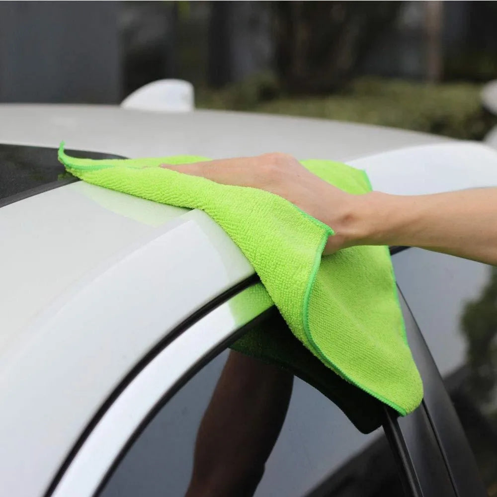Absorbent Microfiber Cleaning Cloths for Home and Car - 8