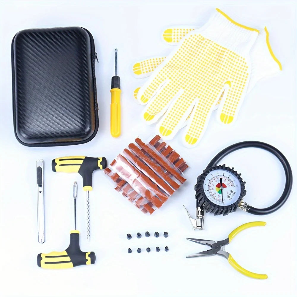 Emergency Tubeless Tire Puncture Repair Kit