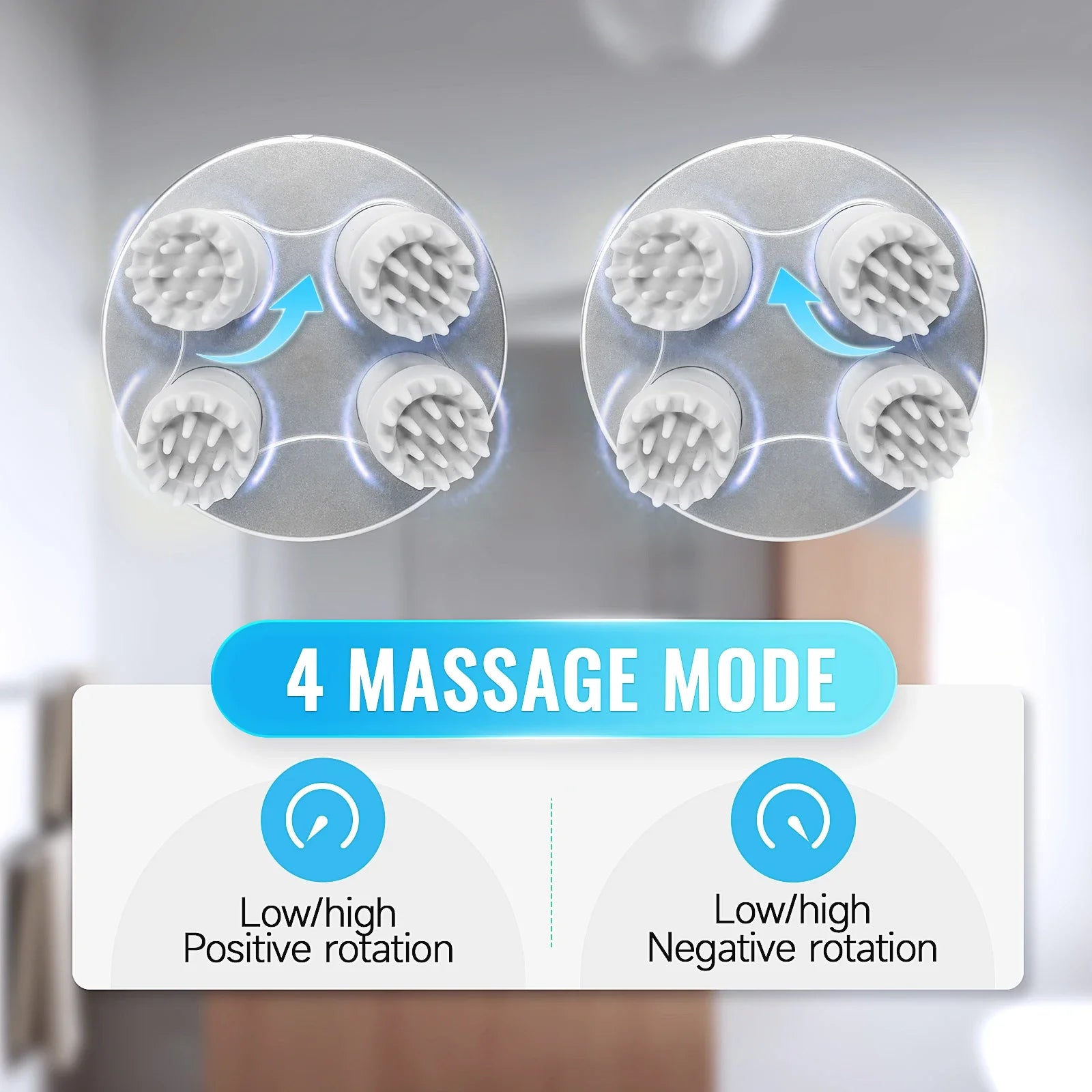 Waterproof Electric Scalp and Body Massage Tool - 3