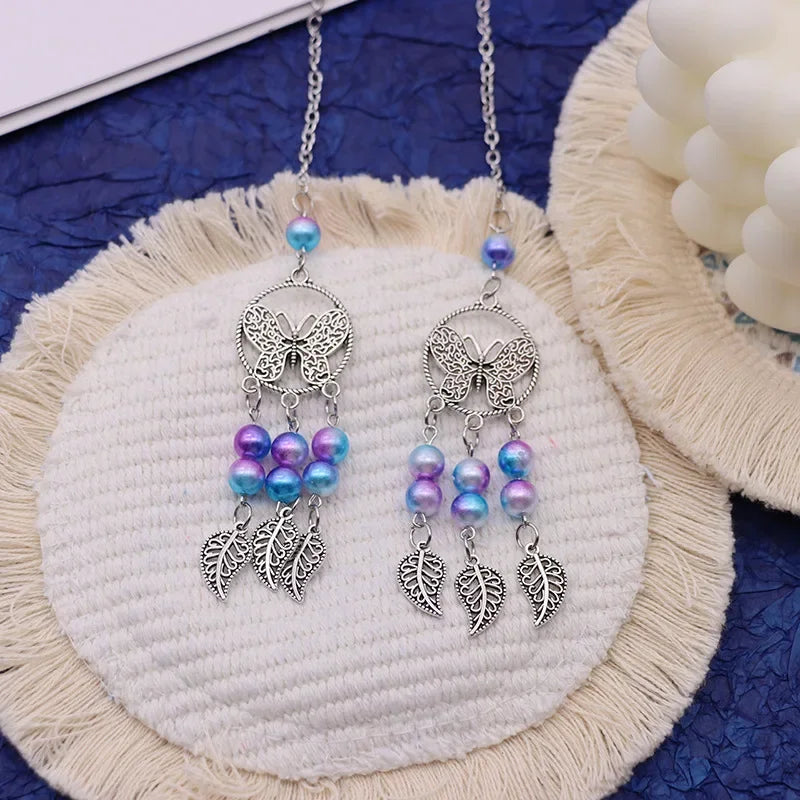 Dreamcatcher Moon and Star Rearview Mirror Car Pendant - 13