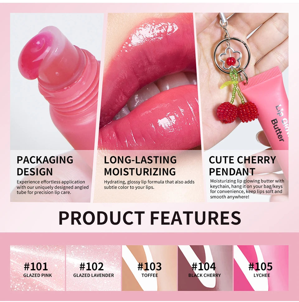 Moisturizing Lip Gloss with Keychain