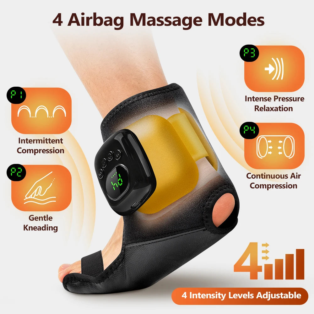 Wireless Heated Air Compression Ankle Massager