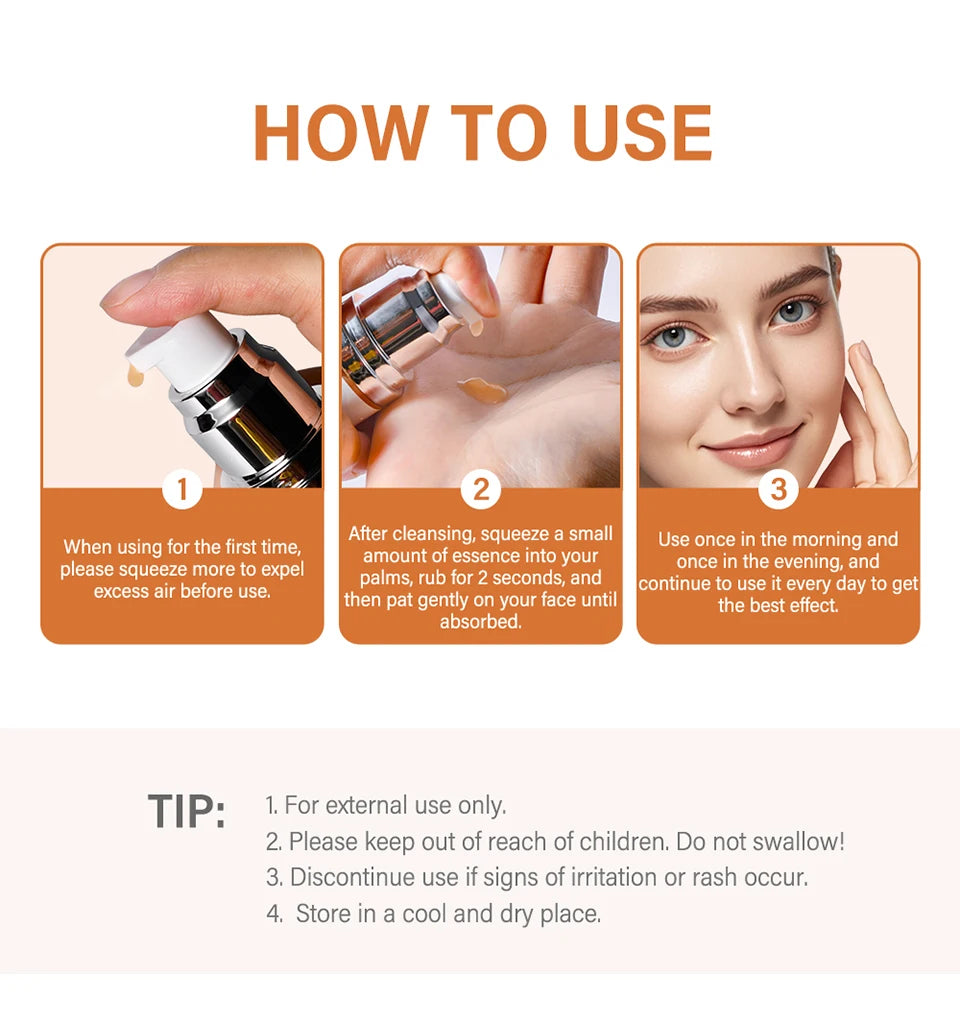 Brightening Vitamin C Facial Serum for Hydration and Firming