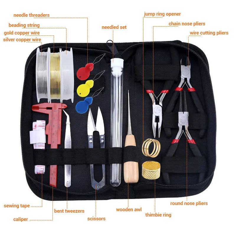 Jewelry Making and Repair Tool Kit with Findings - 15