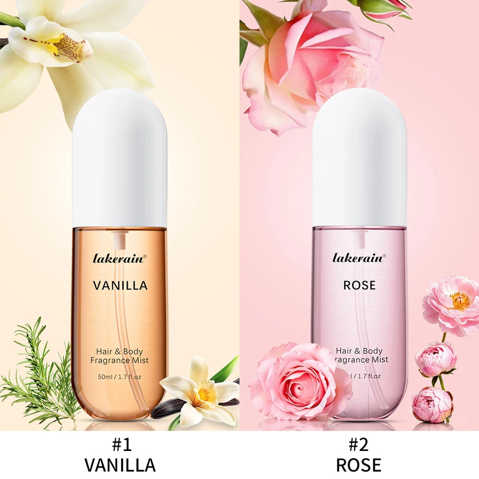 Long-Lasting Vanilla and Rose Hair and Body Fragrance Mist - 13