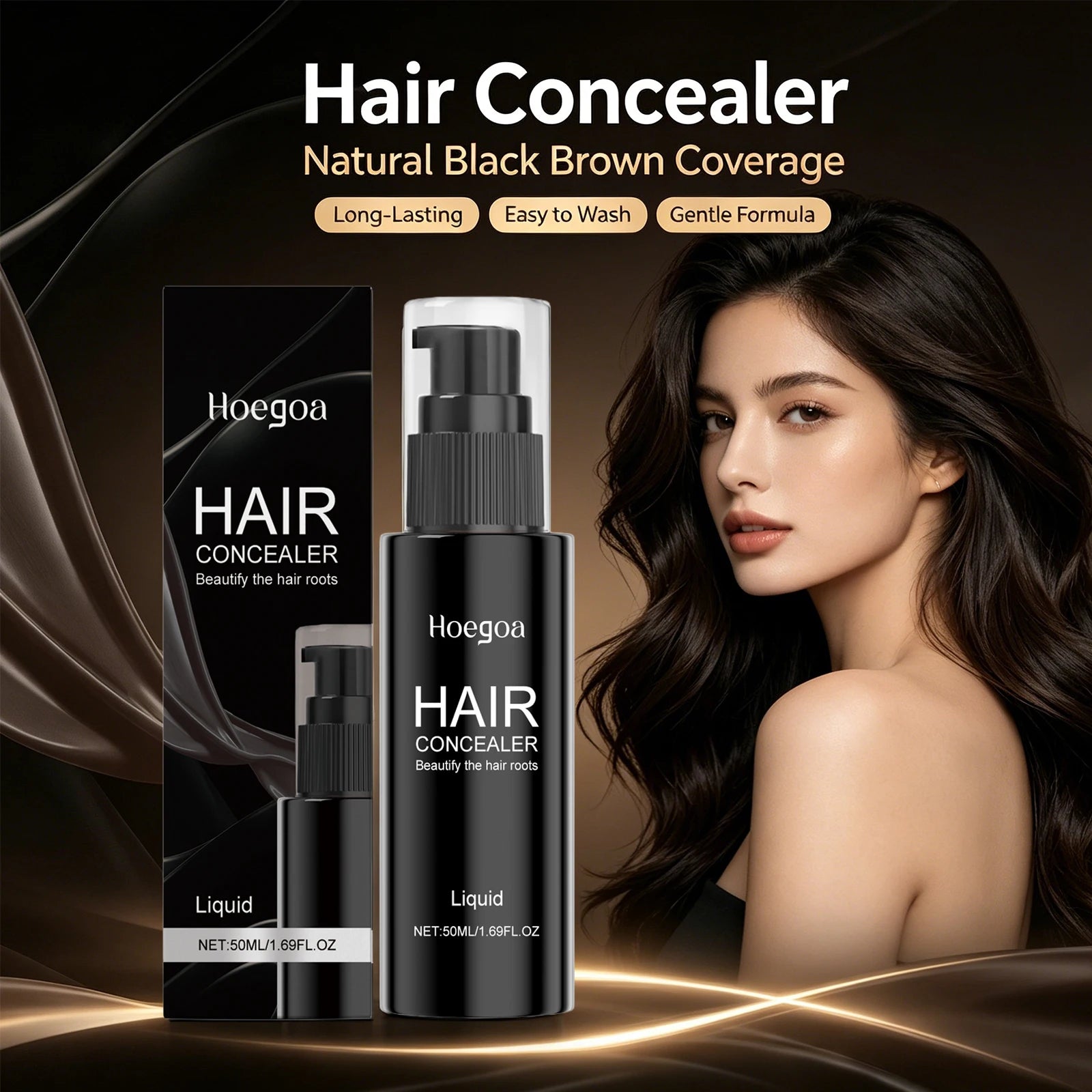 Instant Hairline and Gray Root Concealer for Thicker Fuller Hair - 4