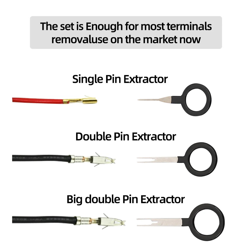 Car Terminal Removal Tool Kit Pin Ejector Wire Connector Extractor - 13
