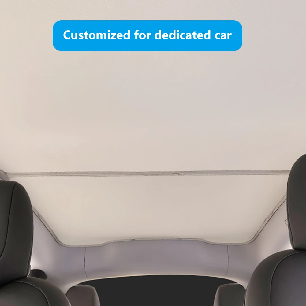 Heat-Insulating Glass Roof Sunshade for 2025 Tesla Model Y - 9