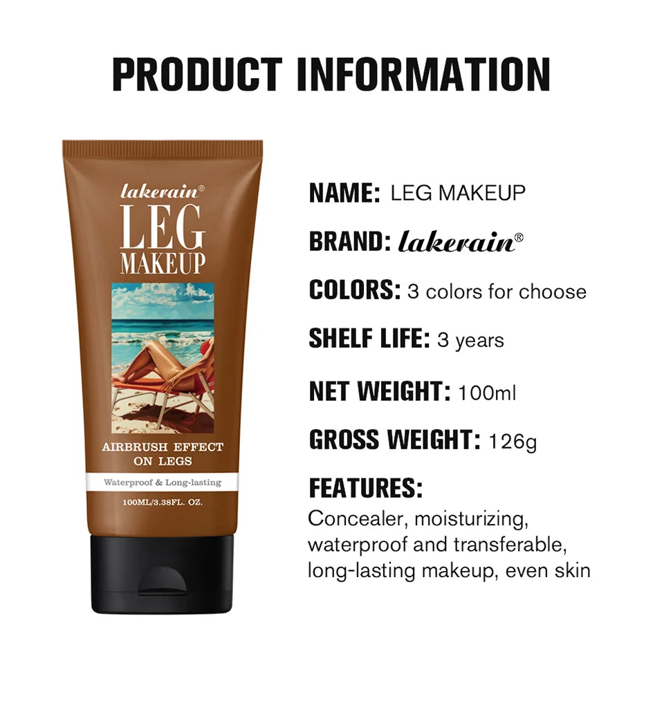 Waterproof Leg Makeup Foundation for Flawless Even Skin Tone - 13