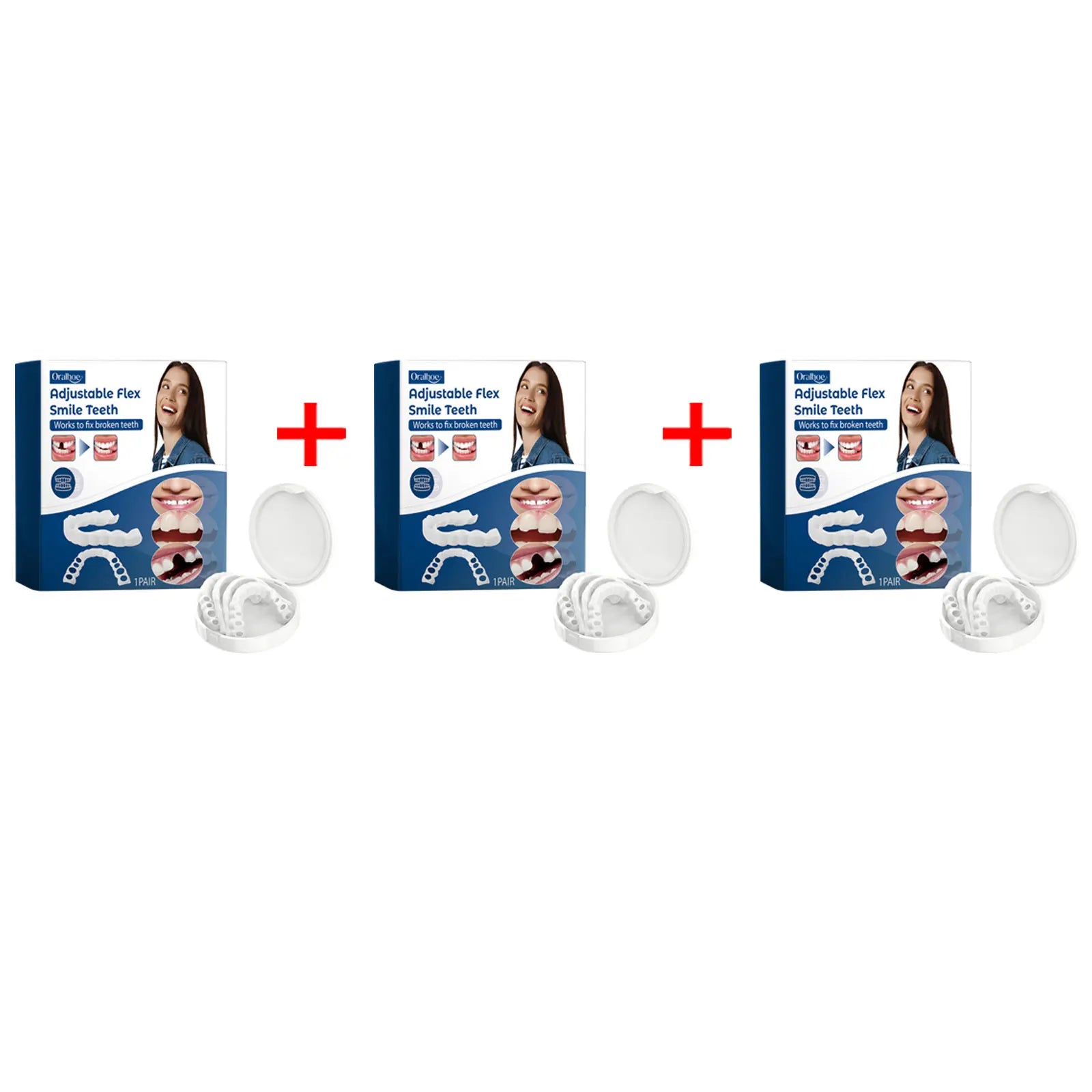 Adjustable Snap-On Smile Veneers for Missing or Broken Teeth - 8