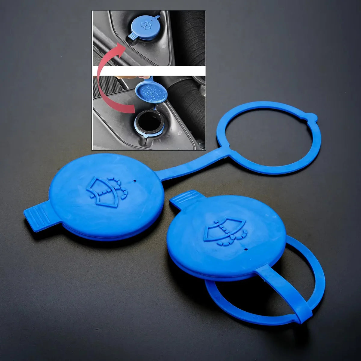 Windshield Wiper Washer Fluid Reservoir Cap - 6
