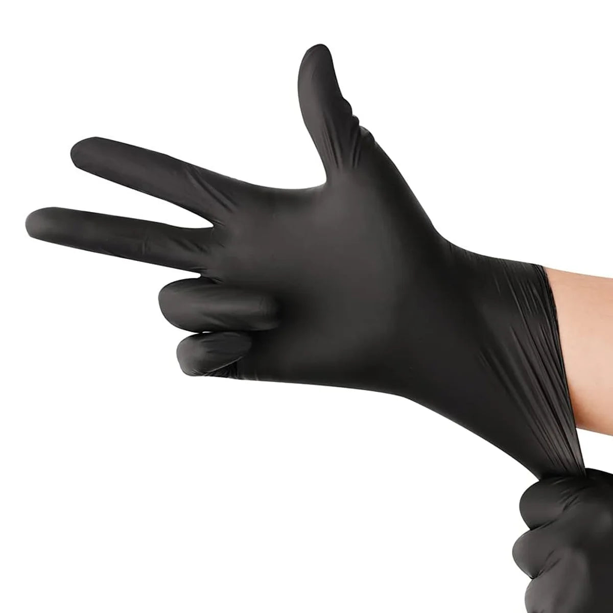 Black Nitrile Disposable Gloves for Cleaning and Professional Use