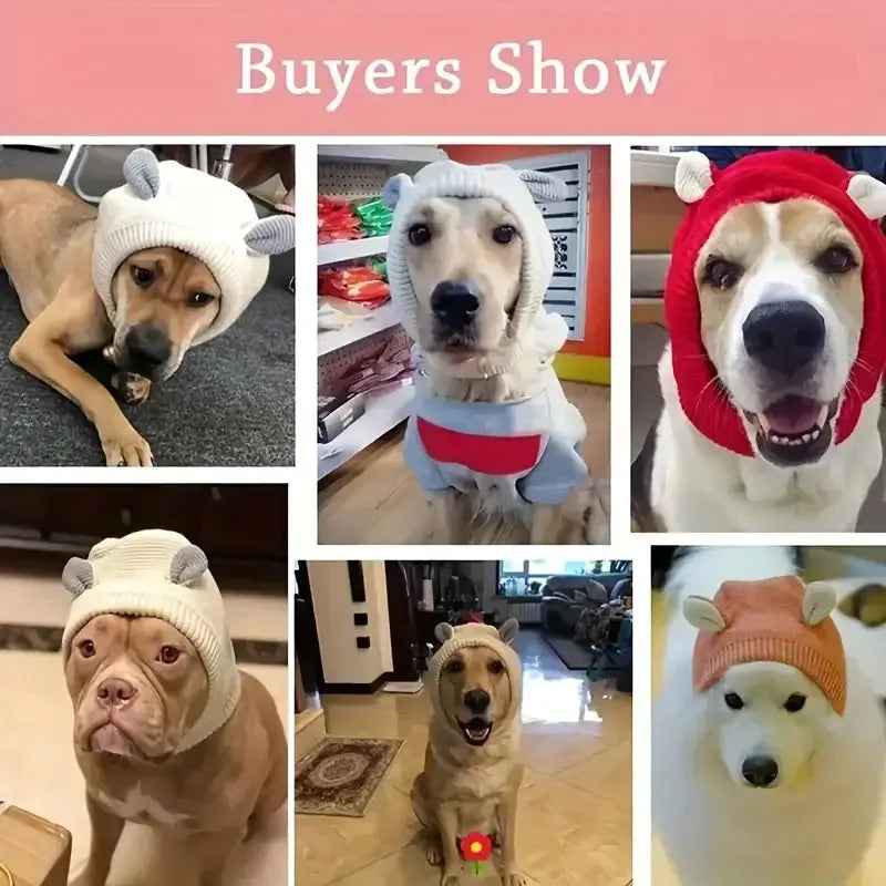 Winter Knitted Pet Hat for Ear Protection and Warmth - 7