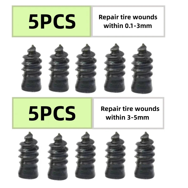 Tire Repair Rubber Nails Puncture Seal Kit for Car Motorcycle Bike