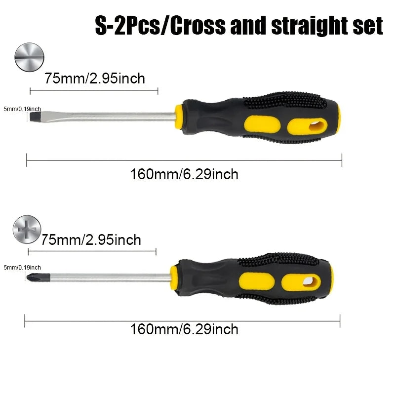 Professional Magnetic Screwdriver Set with Cushion Grip - 11