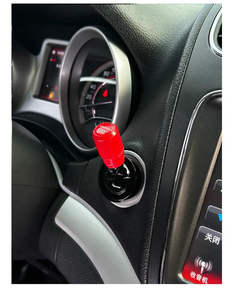 Car Engine Start Button Cover Rocker Switch Ignition Toggle Decor