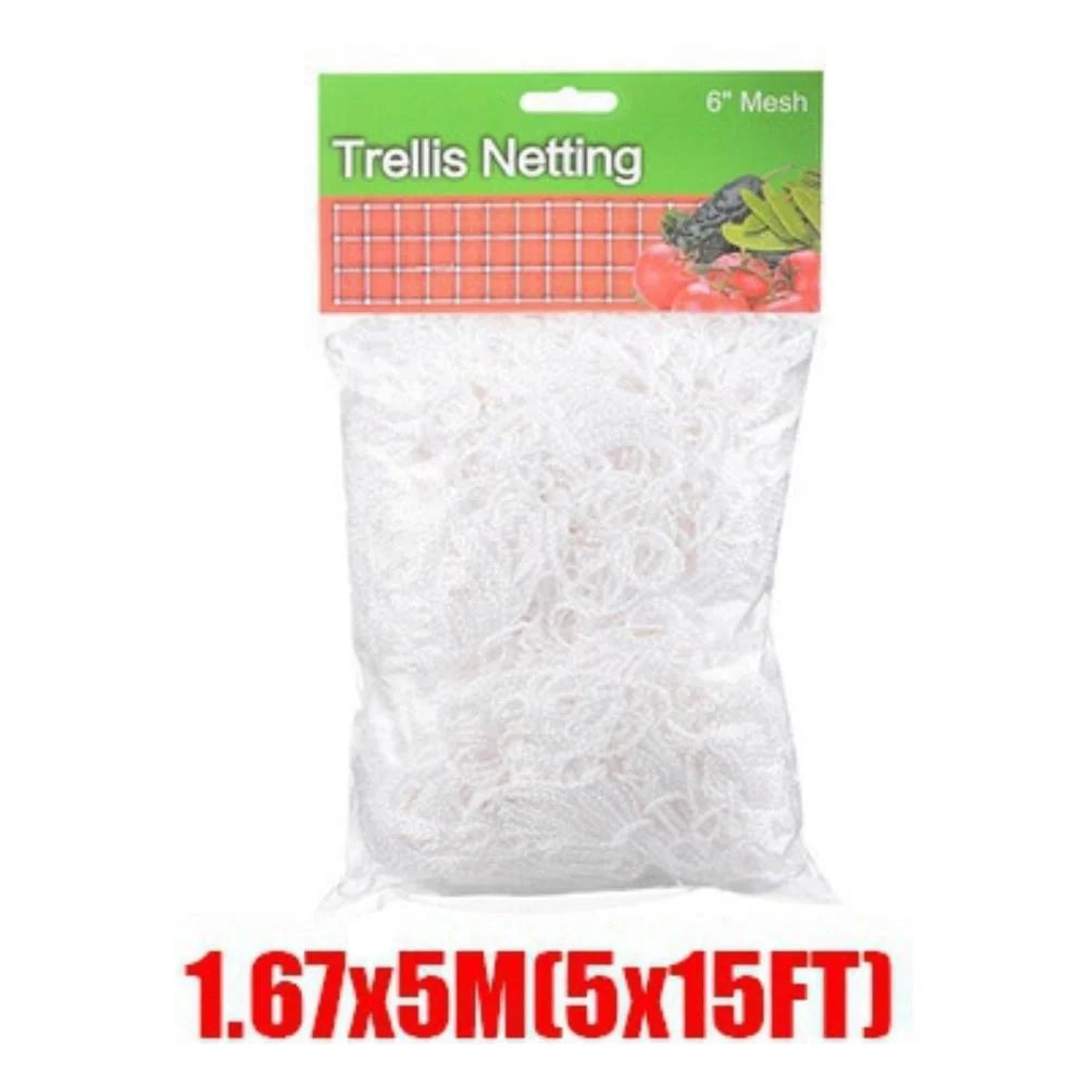 Heavy-Duty Polyester Garden Trellis Netting for Climbing Plants - 16