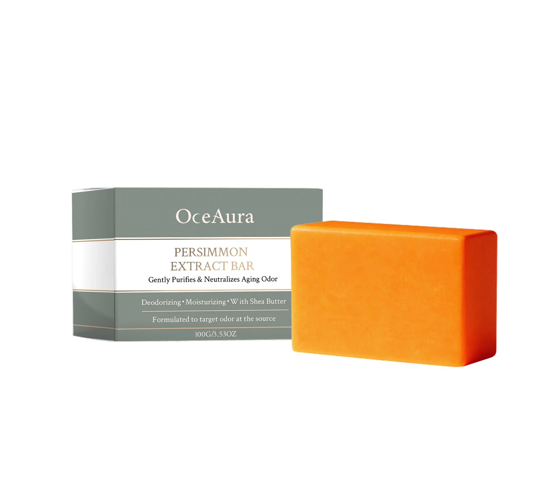 Natural Persimmon Deodorizing Body Soap for Aging Odor - 7