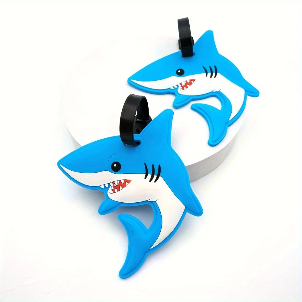 Shark Luggage Tag for Travel Identification - 2