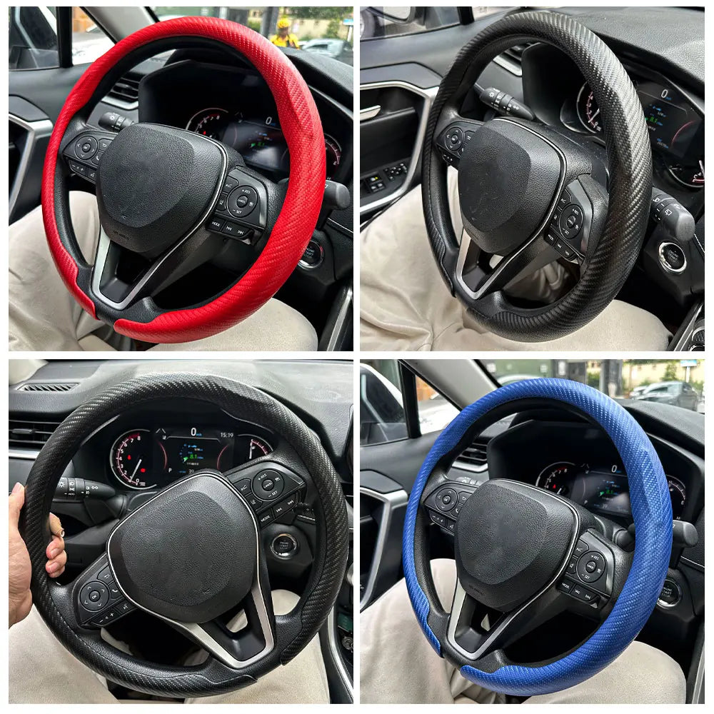 Carbon Fiber Non-Slip Car Steering Wheel Cover