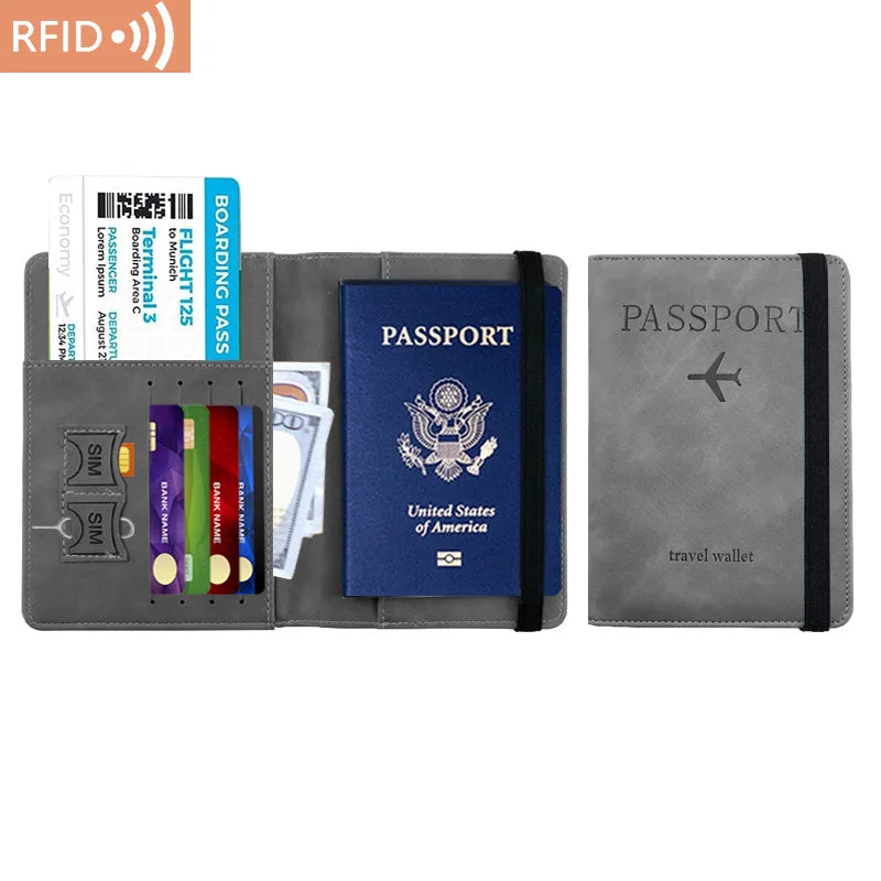 Multifunctional Travel Passport and Document Organizer Wallet - 10