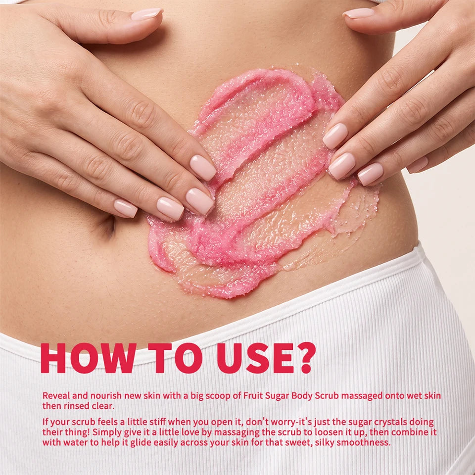 Raspberry & Vanilla Sugar Exfoliating Body Scrub
