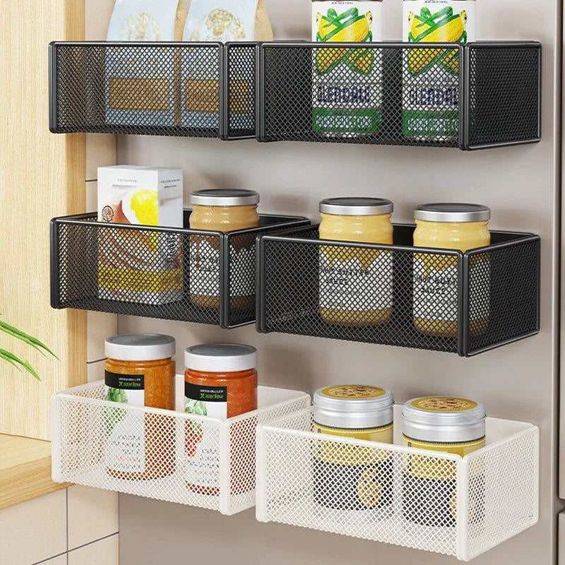 Magnetic Refrigerator Storage Basket for Kitchen Organization - 8