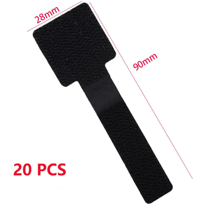 Self-Adhesive Adjustable Cable Management Straps - 12